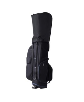 Golf Cart Bag with Stand, 14-Way Divider Top, 35", 11 Pockets, Handles, Dust Cover & Detachable Dual Strap, Black/White