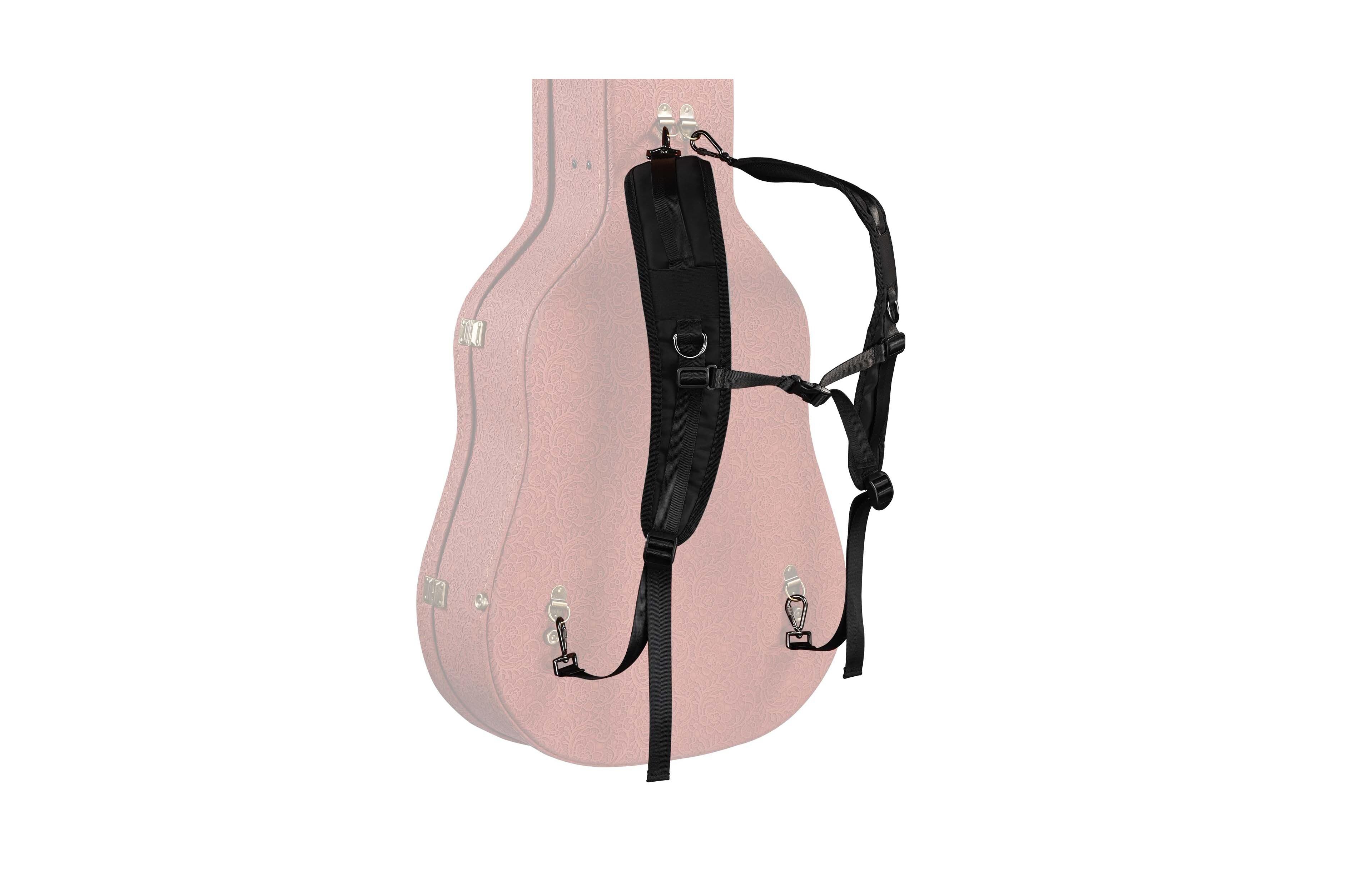 Yescom Universal Guitar Case Backpack Strap Padded Shoulder Strap with Adjustable Sternum Strap
