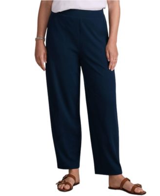 Women's Tall Sport Knit High Rise Barrel Ankle Pants