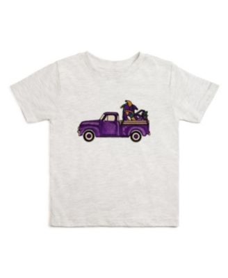 Little Boys Mardi Gras Truck Patch Short Sleeve T-Shirt