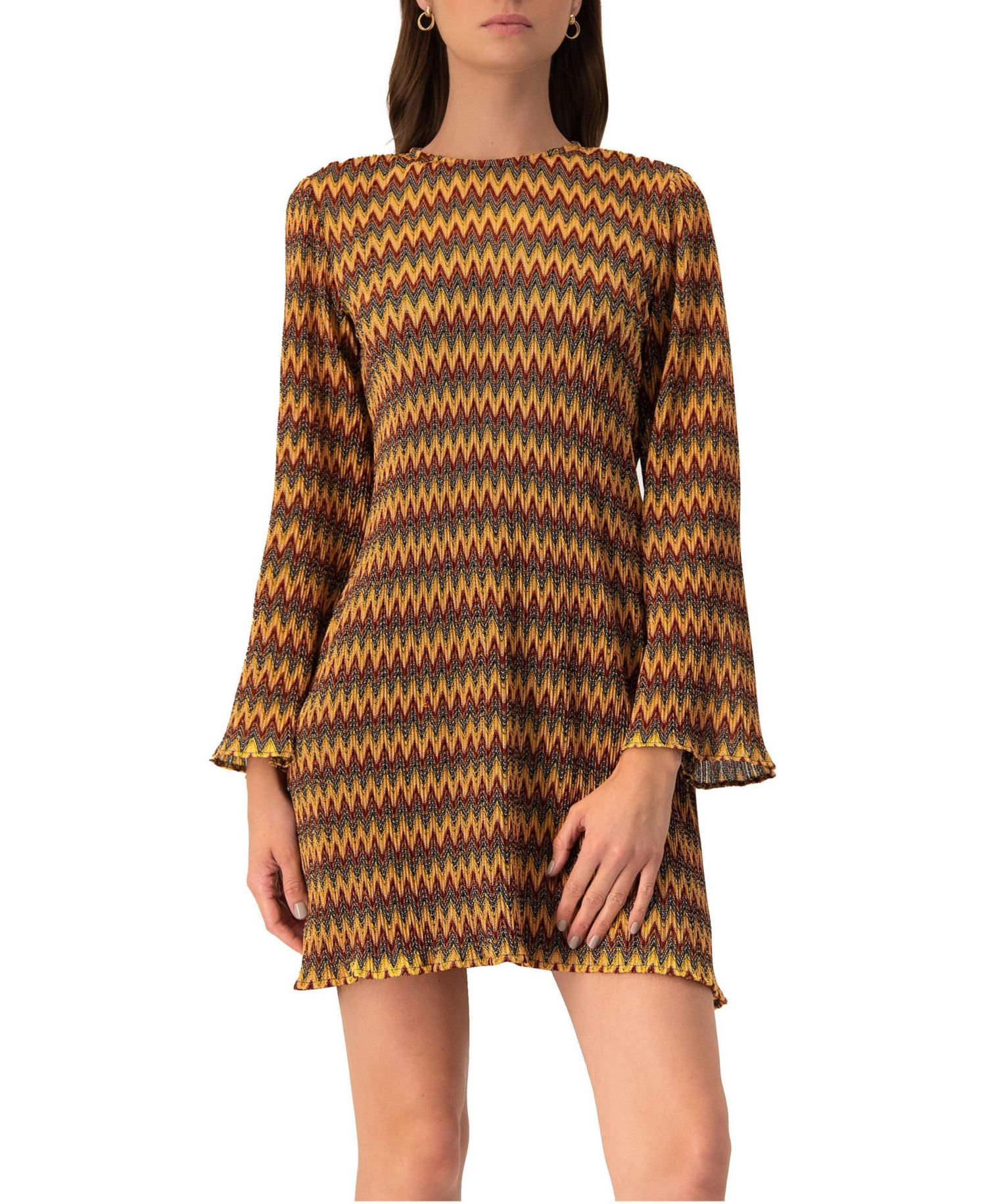 Women's Short Knit Dress with Headband