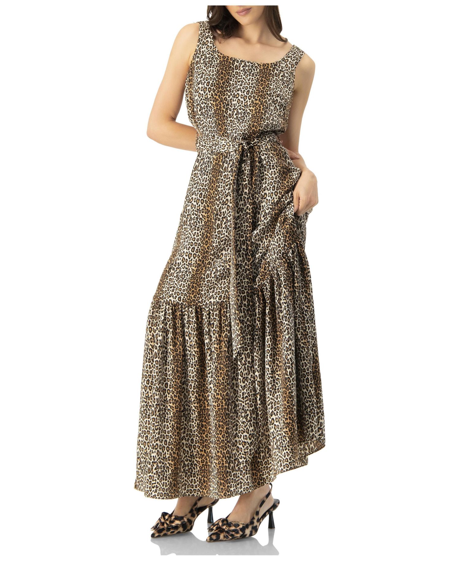 Women's Animal Print Maxi Dress