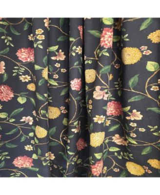 NightFall 100% Cotton Rod Pocket Window Curtain set of 2 Panels