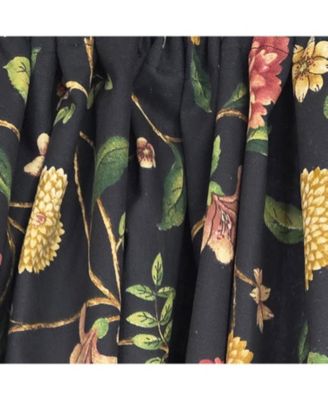 NightFall 100% Cotton Rod Pocket Window Curtain set of 2 Panels