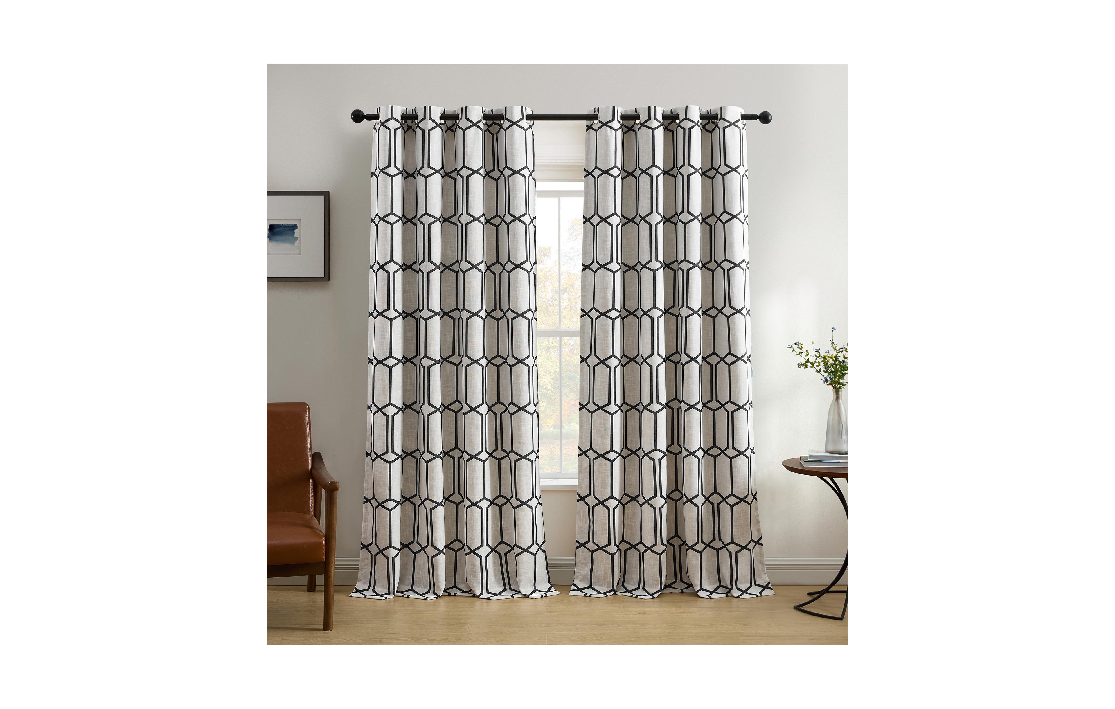 Elrene Home Fashions Kaiden Geometric Room Darkening Window Curtain