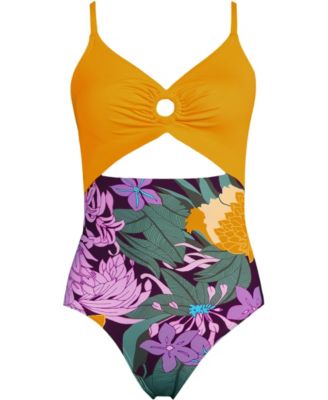 Women's O-Ring Monokini One Piece Swimsuit