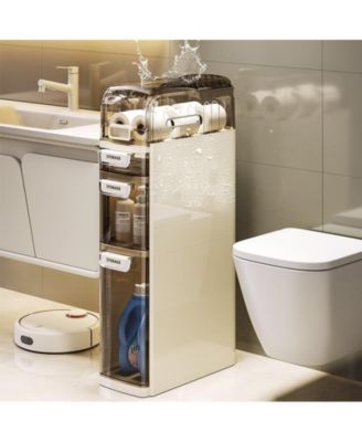 Plastic Rack Bathroom Narrow Storage Cabinet Toilet Side Storage Cabinet Toilet Gap Storage Cabinet Storage Cabinet