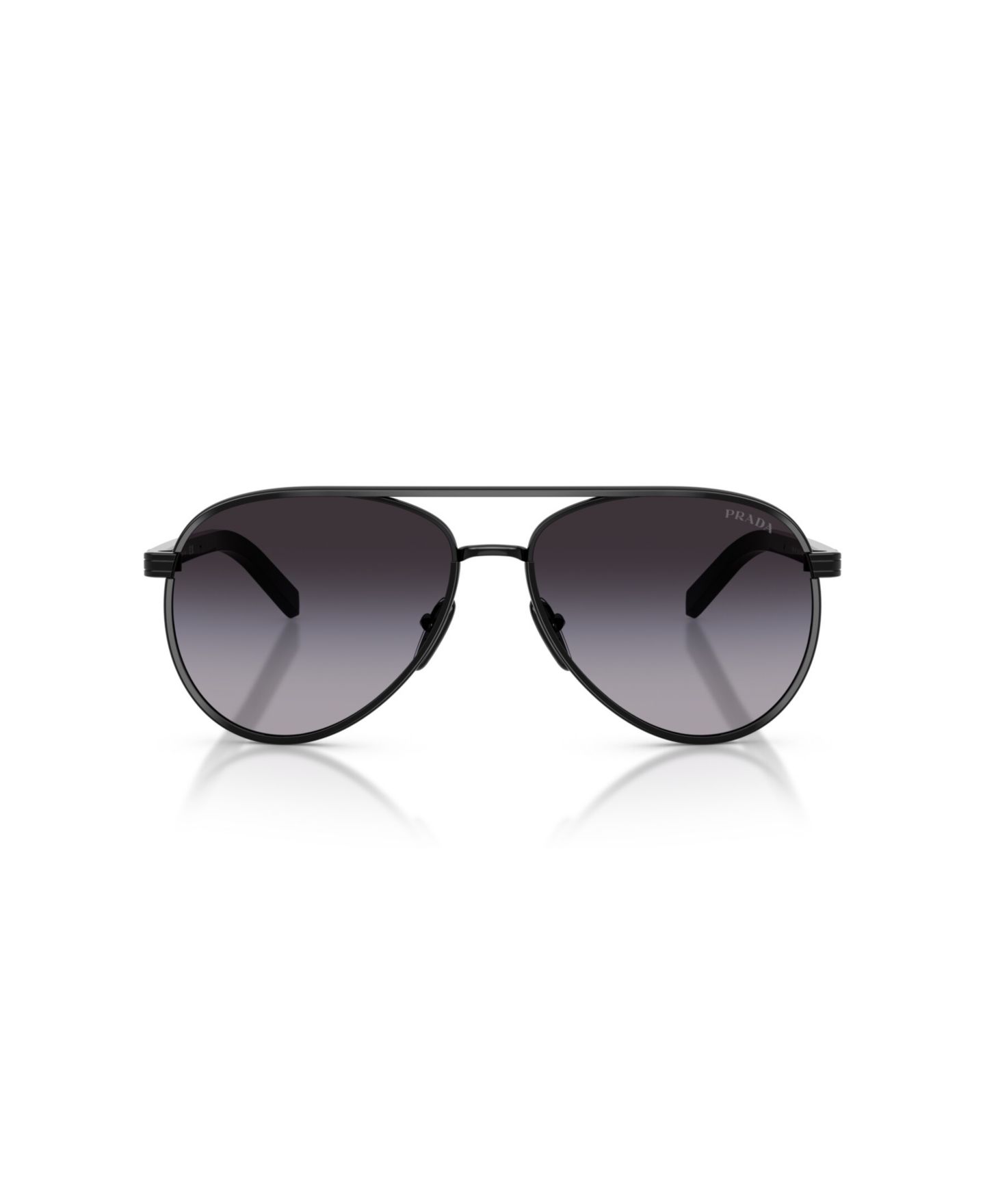 Женские солнцезащитные очки Prada Pilot Sunglasses, PR B57S, цвет: Чёрный — фото 2