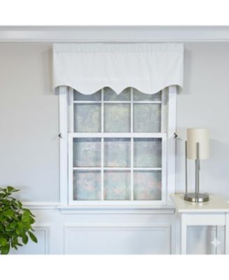 Soft Duck Regal 100% Cotton Rod Pocket Lined Window Valance 50" x 17" Off White