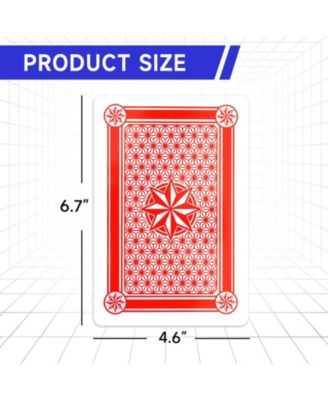 5"x7" Jumbo Playing Cards, Giant Playing Cards, Oversized Extra Large Card Game for Kids & Seniors