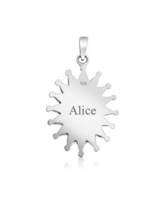 Western Navajo Style Red Blue Turquoise Conoch Flower Blossom Necklace .925 Sterling Silver