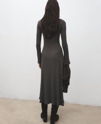 Women's Bell Sleeves Knitted Dress