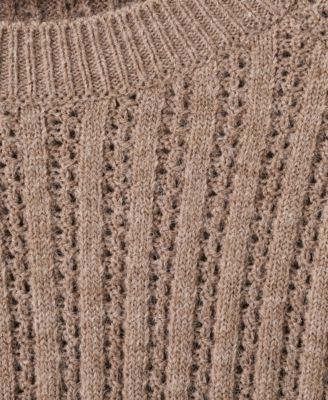 Women's Openwork Knit Sweater