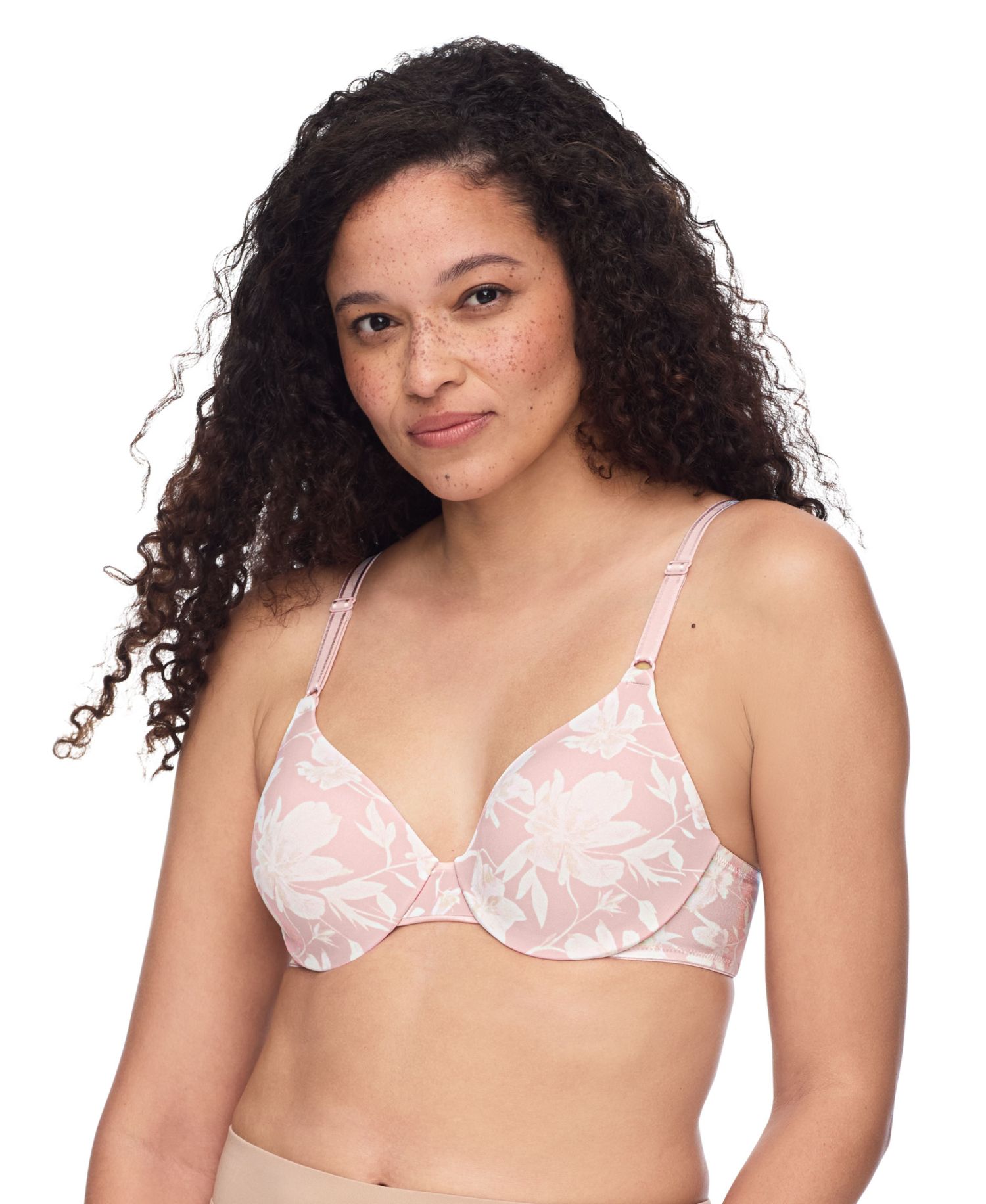 Women's Cushioned Underwire Lightly Lined T-Shirt Bra 1593