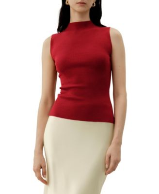 Women's Seamless Knit Washable-Wool Vest