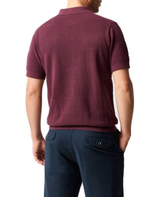 Men's Masons Flat Knit Polo Shirt