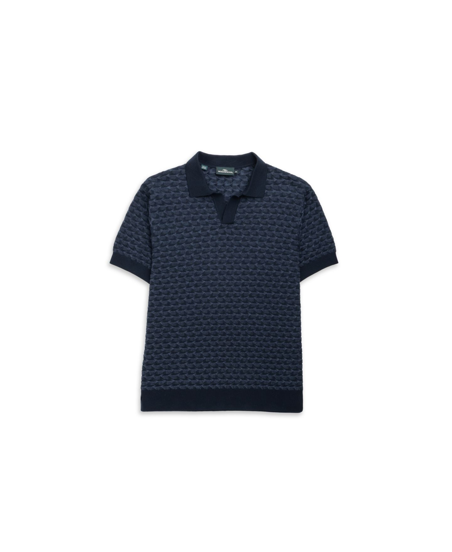 Мужское поло Rodd & Gunn Halken Knit Polo Shirt, цвет: Тёмно-синий — фото 2