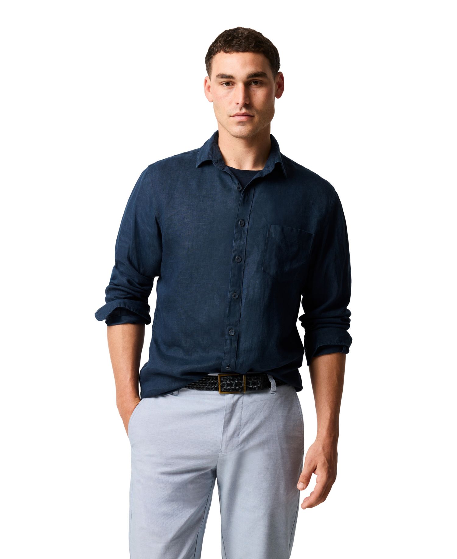 Men's Coromandel Sport Fit Linen Shirt