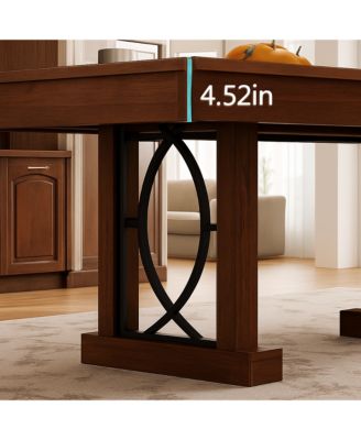Kitchen Table Dining Table for 6 to 8 for Dining Room, Home Office, Living Room