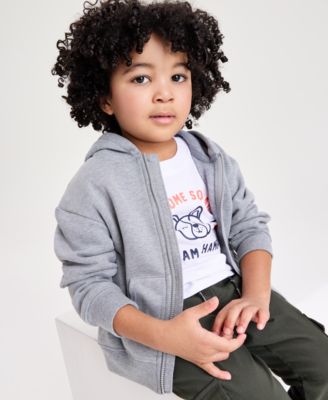 Boys' Toddler 12M-5T Zip-Up Hoodie, Champs Dog T-Shirt & Cargo Jogger Pants