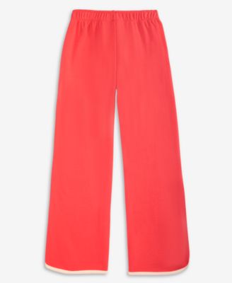 Girls' 4-16 Wide-Leg Contrast-Seam Pants