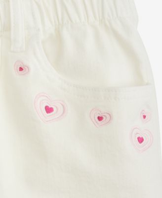 Girls' 5-20 Denim Paperbag Shorts