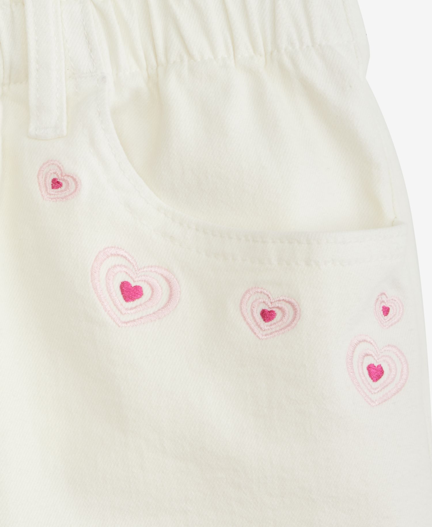 Girls' 5-20 Denim Paperbag Shorts