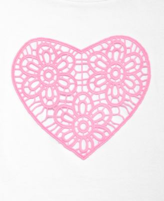 Girls' XS-XL Heart Relaxed Cropped Tee