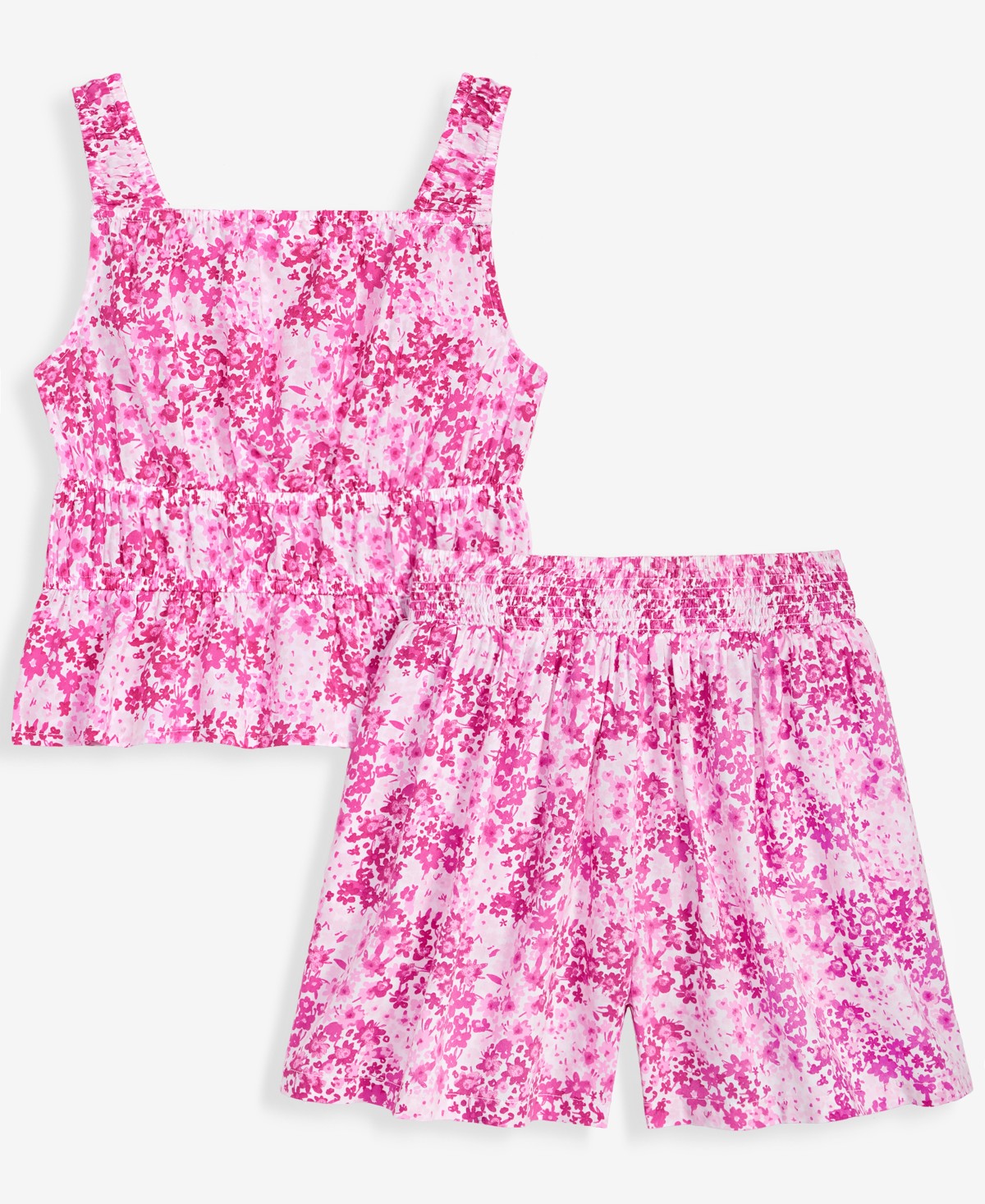 Детские Epic Threads Girls' 5-20 Floral Peplum Top & Shorts, 2-Piece Set — фото 3