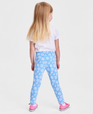 Girls' 12M-5T Daisy-Print Leggings