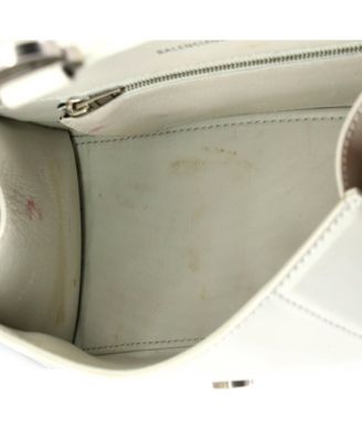 Small Hourglass Top Handle Bag Leather