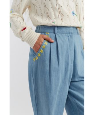 Women's Chambray Daisy Pants