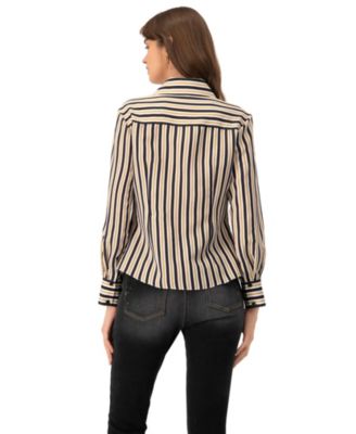 Women's Classic Striped Long Sleeve Shirt