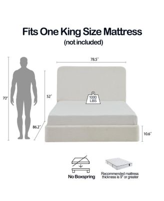 Canter Tall Headboard Upholstered Bed