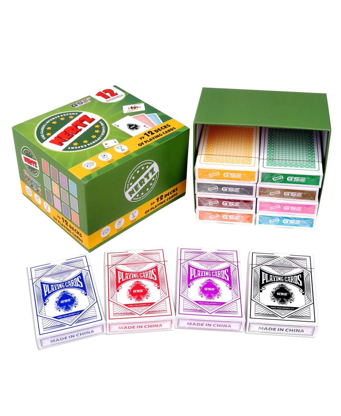 Детская карточная игра GSE Games & Sports Expert Nertz 12-Deck Card Game, Ages 15+ — фото 1