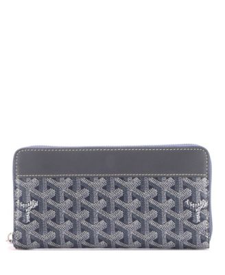 Pre-Owned Goyard Matignon Zip Wallet Coated Canvas with Leather