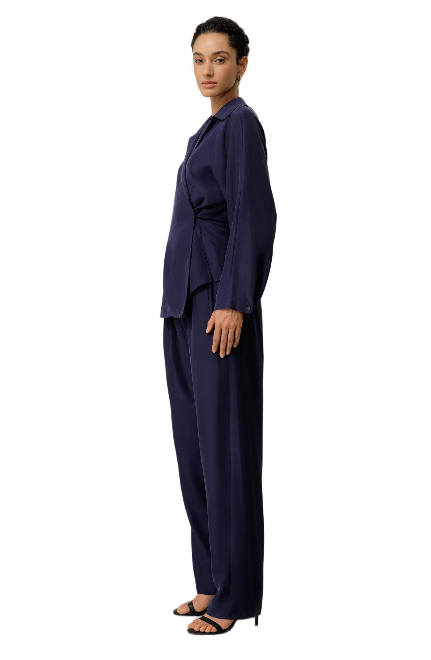 Women's Multipositional Silk Habotai Shirt