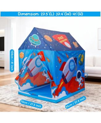 Space Themed Play Tent for Kids, Large Playhouse with Easy Setup