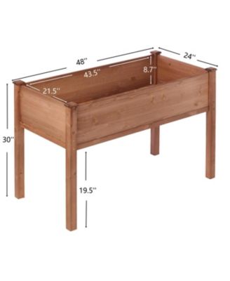 Raised Garden Bed with Legs - 48x24x30"
