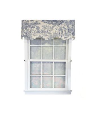 Old-World Provance 100% Cotton Rod Pocket Lined Window Valance 50" x 15"