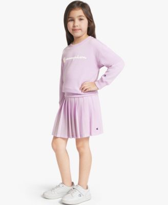 Girls' 4T-6X T-Shirt, Sweatshirt and Skort, 3-Piece Set