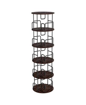 360degree(s) Rotating 5-Tier Bookshelf, Space-Saving and Easy Assembly