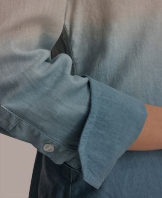 Women's Dip-Dye Long-Sleeve Shirt