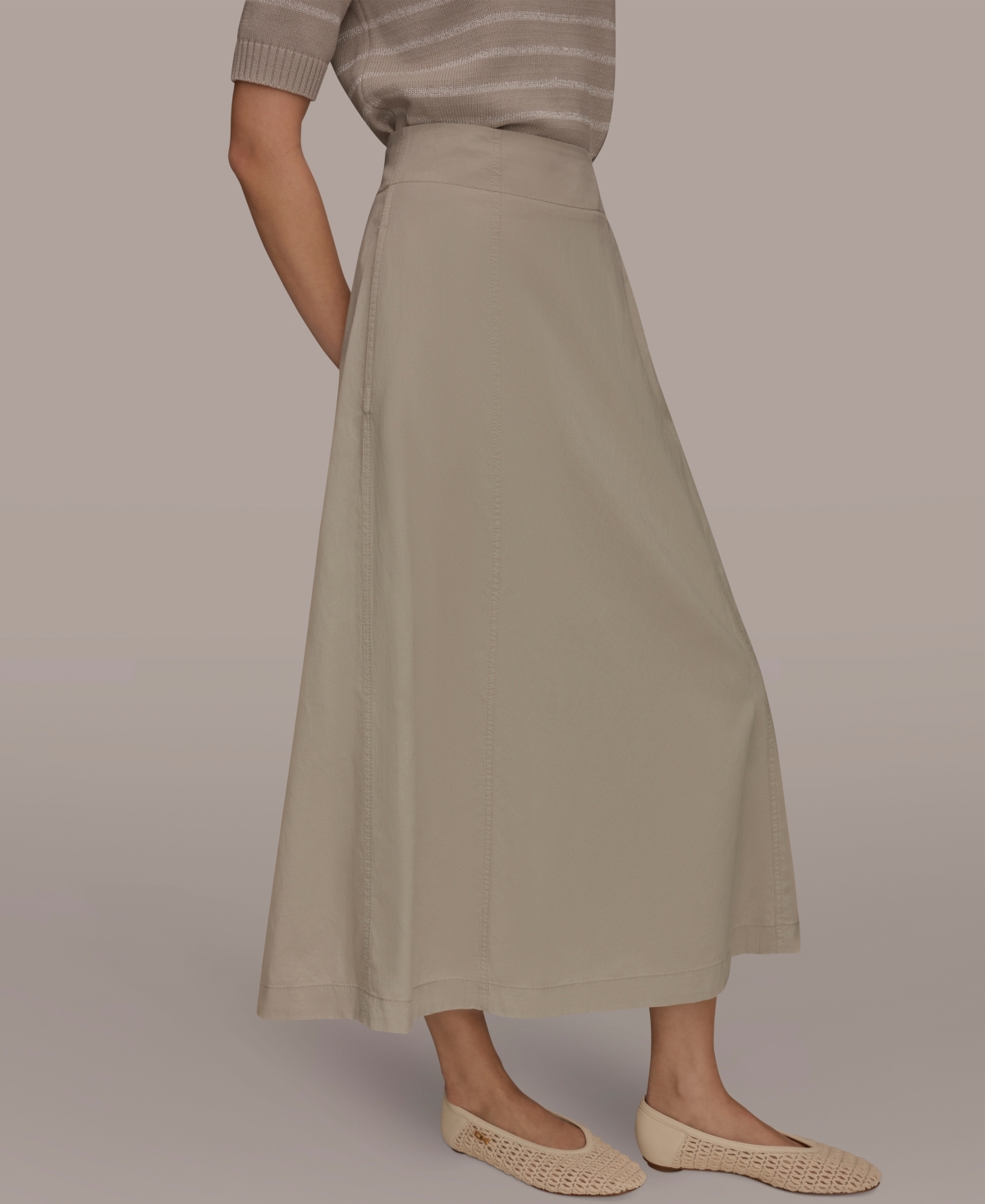 Donna Karan Weekend Women's Long Panel A-Line Skirt