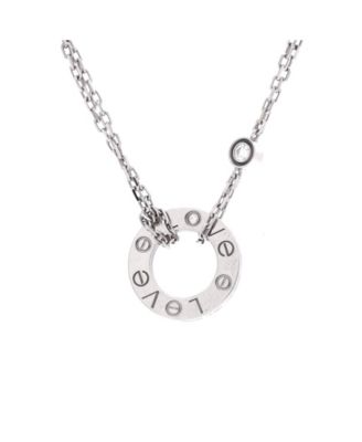 2 Diamonds Love Pendant Necklace