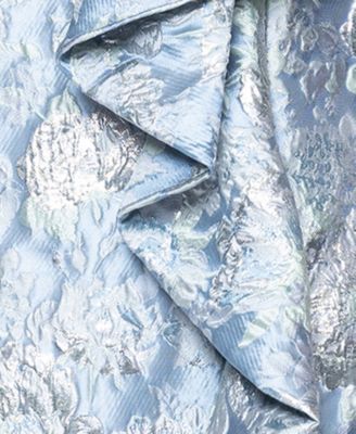 Women's Metallic Jacquard One-Shoulder Gown