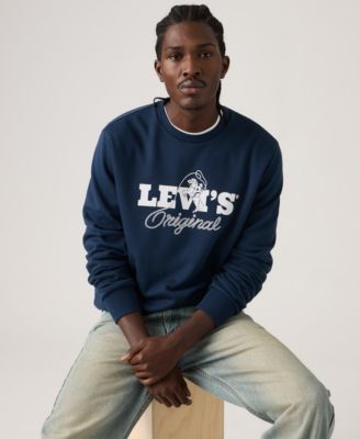 Men's Graphic Detail Crewneck Long-Sleeve Sweatshirt