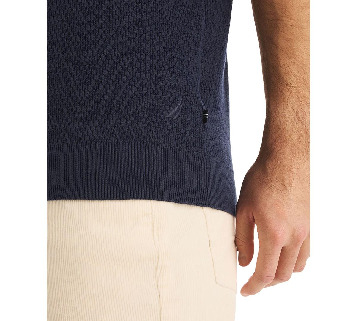 Nautica Men's Milano Collar Polo Sweater