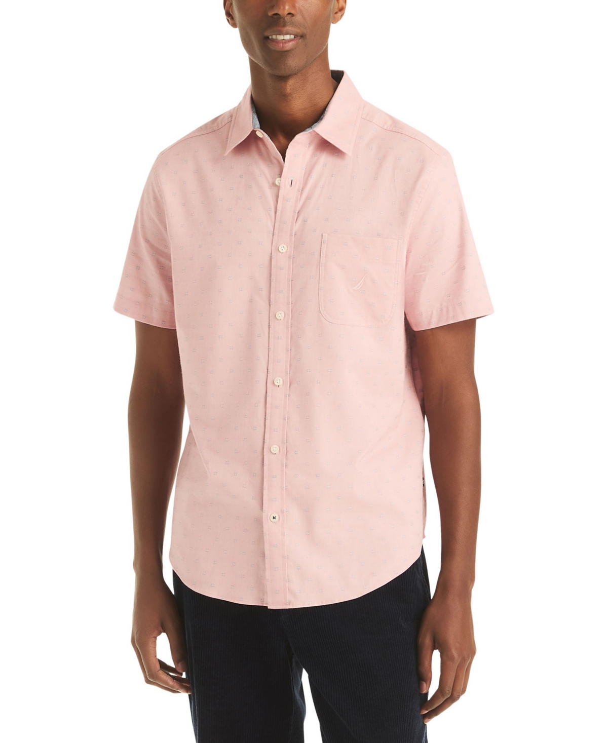 Nautica Men's Printed Short Sleeve Shirt