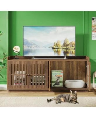 Extra Large Wooden Cat Litter Box Enclosure